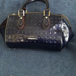 NWOT Arcadia Satchel/CrossbodyBlue Patent Leather